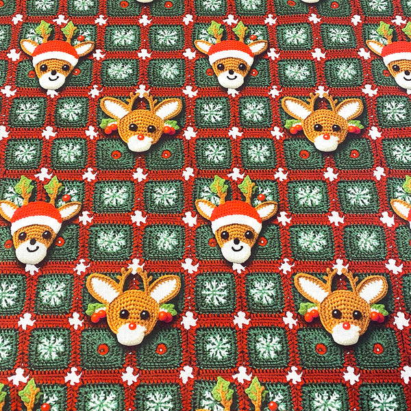 Renos crochet navidad