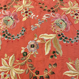 Mantón manila coral