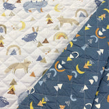 Acolchada reversible osos y arcoiris