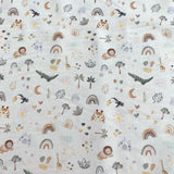 Algodón animales y arcoiris