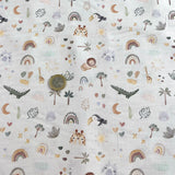 Algodón animales y arcoiris