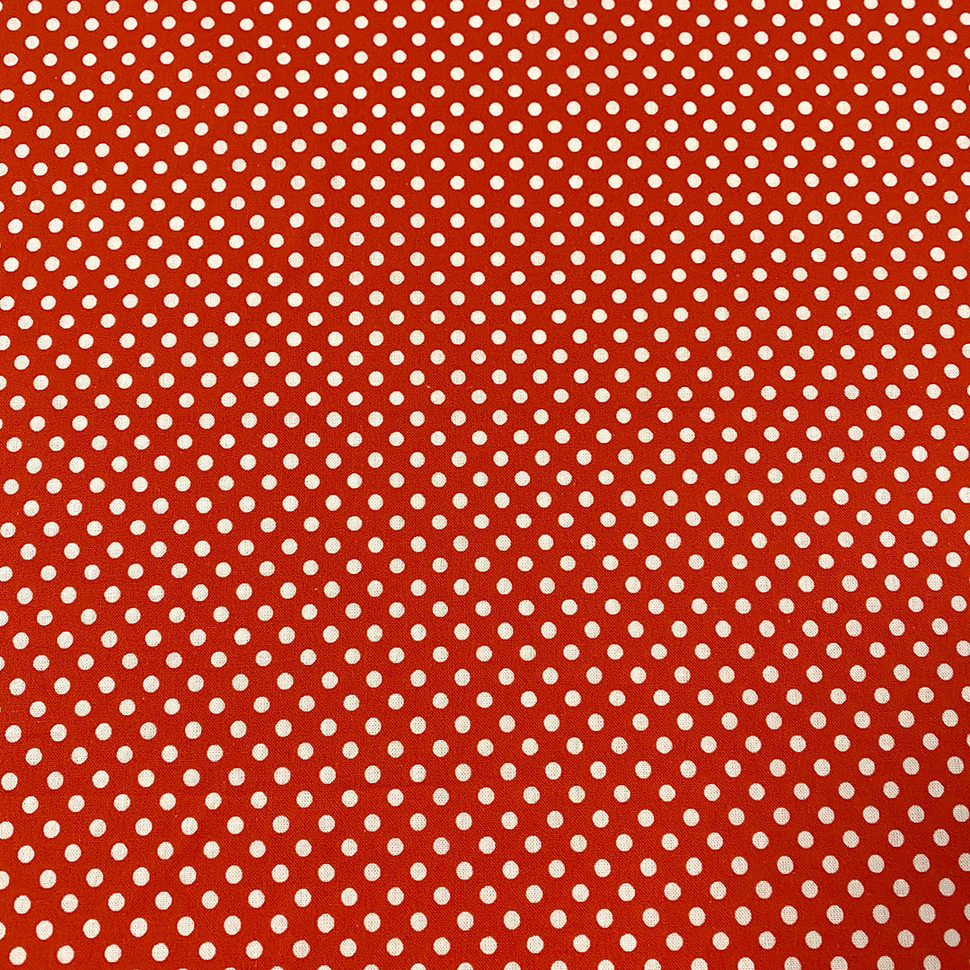 Topos rojos lenteja – Pata de Gallo Tejidos