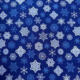 Copos de nieve azul