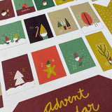Panel calendario de adviento