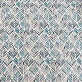 Loneta algodón geométrica hojas