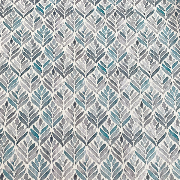 Loneta algodón geométrica hojas