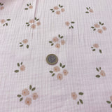 Muselina fondo rosa flores