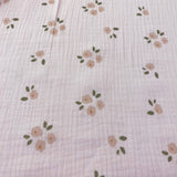Muselina fondo rosa flores