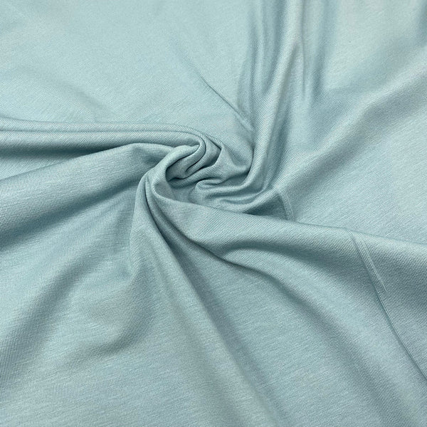 Punto camiseta fino azul verdoso