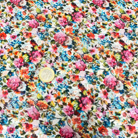 Gasa flores multicolor