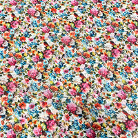 Gasa flores multicolor