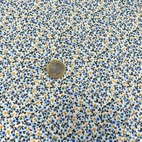 Flores mini amarillo y azul
